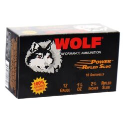 Wolf 12 Gauge Rifled Slug 2-3/4" 1-1/8 oz., 10 Rounds WOL12SLUG120