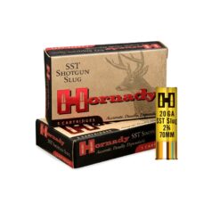 Hornady SST 20 Gauge, 2-3/4", 250 Grain FTX Sabot Slugs, 5 Rounds 86232
